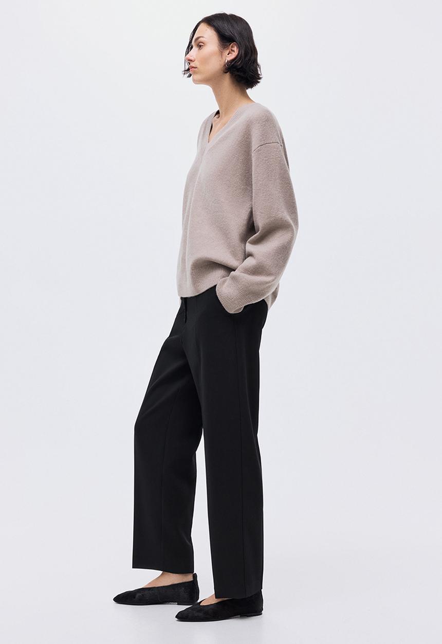H&M - Tapered trousers - black
