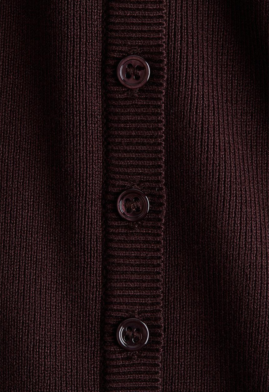 H&M - Square-neck top - burgundy