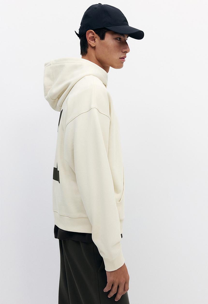 H&M - Oversized fit boxy hoodie - light beige/21