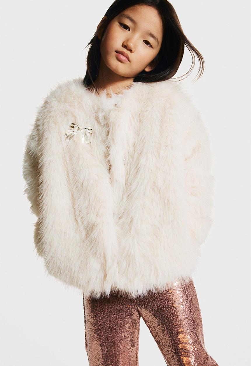 H&M - Fluffy jacket - white