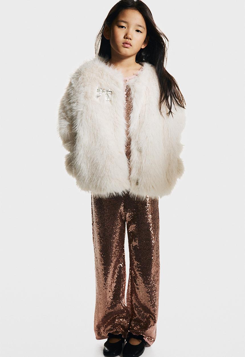H&M - Fluffy jacket - white
