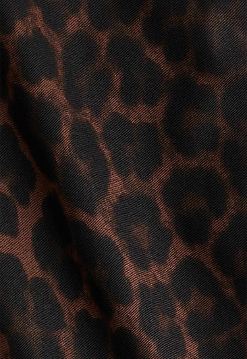 H&M - Pencil skirt - brown/leopard print