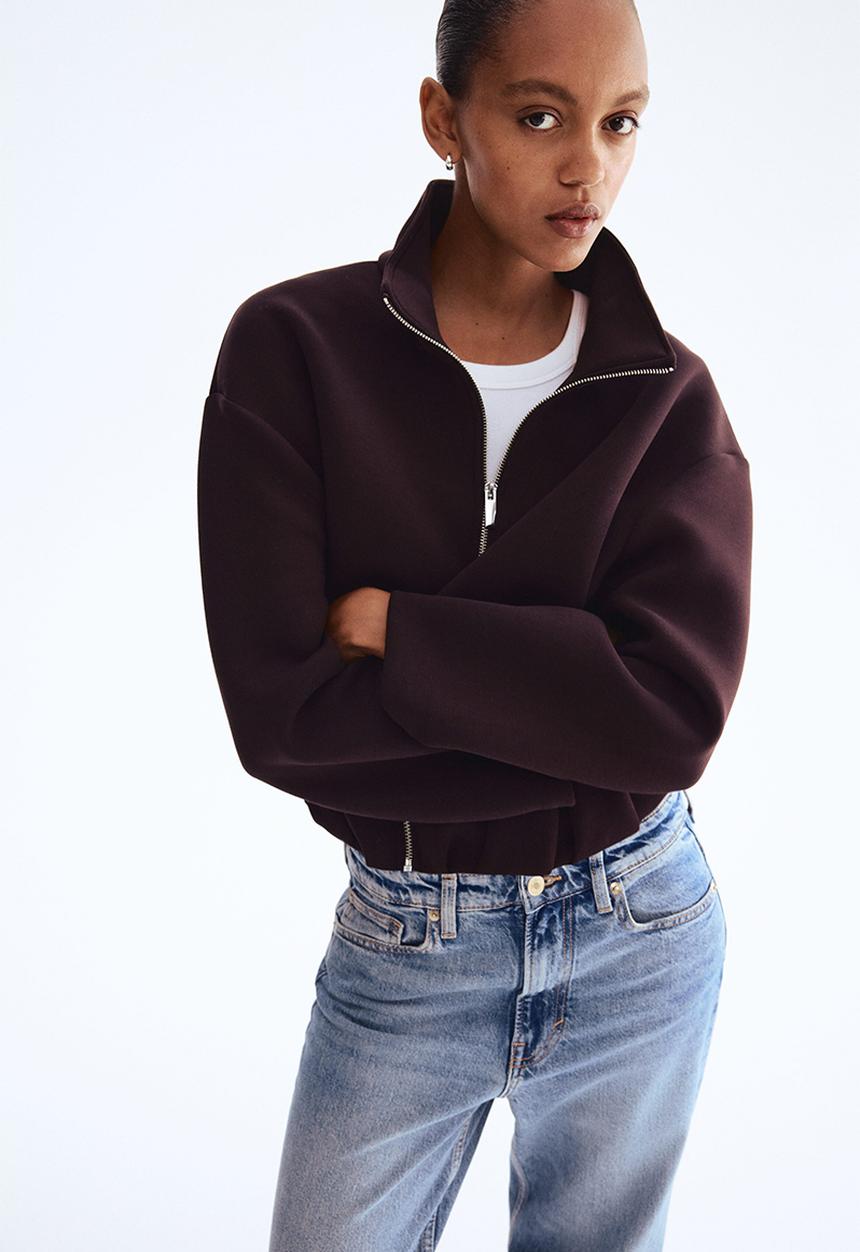 H&M - Scuba jacket - burgundy