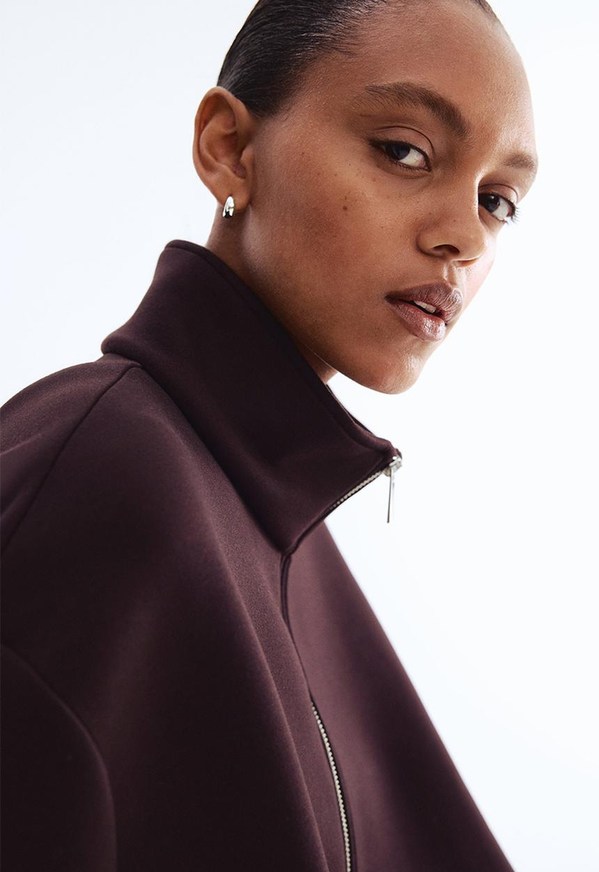 H&M - Scuba jacket - burgundy