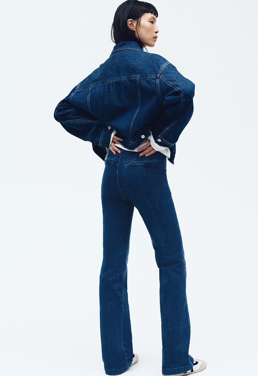 H&M - Flared high jeans - denim blue