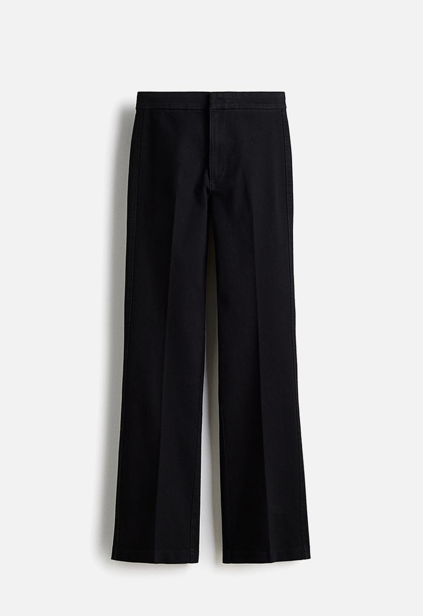 H&M - Flared high jeans - black