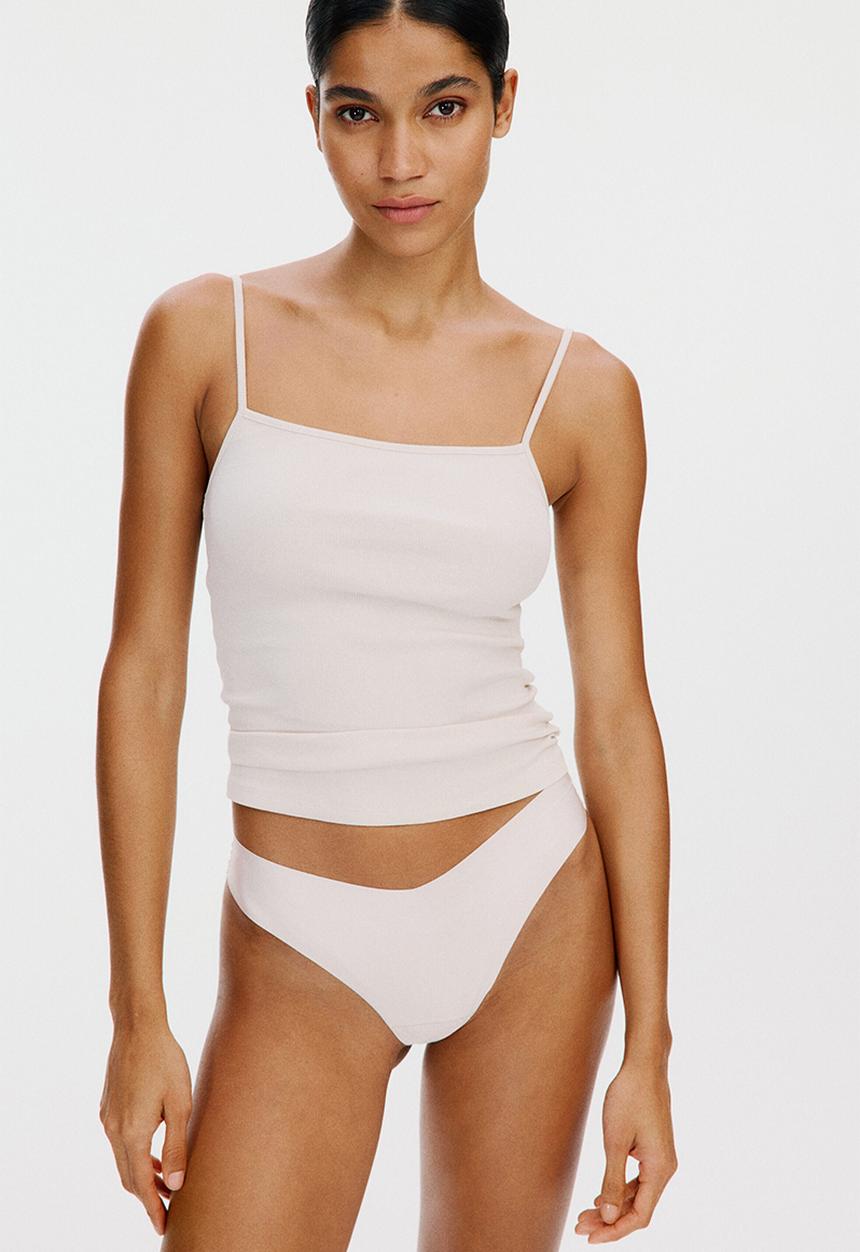 H&M - 3-Pack microfibre brazilian briefs - light beige/beige/black