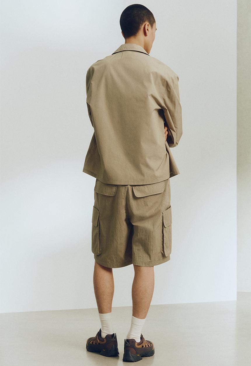 H&M - Loose fit cargo shorts - khaki green