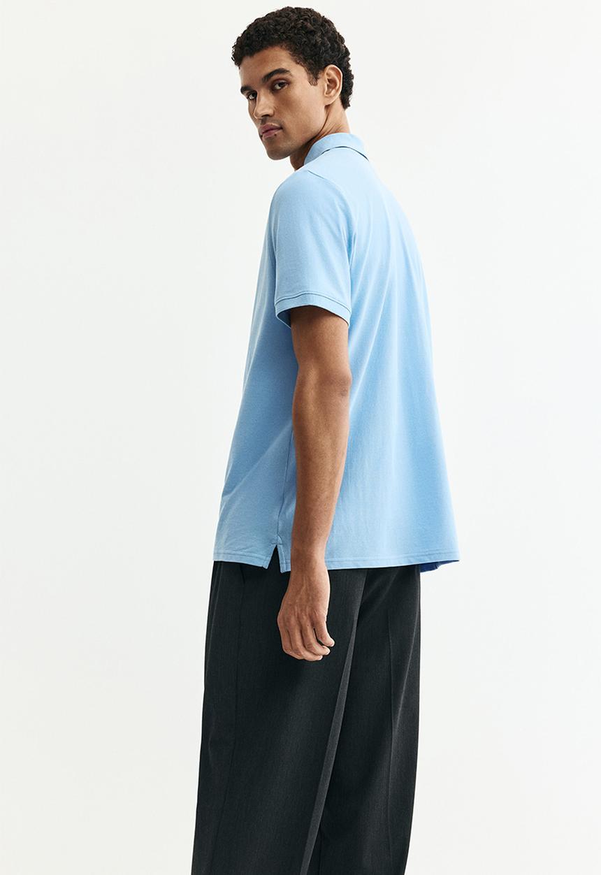 H&M - Regular fit pique polo shirt - blue