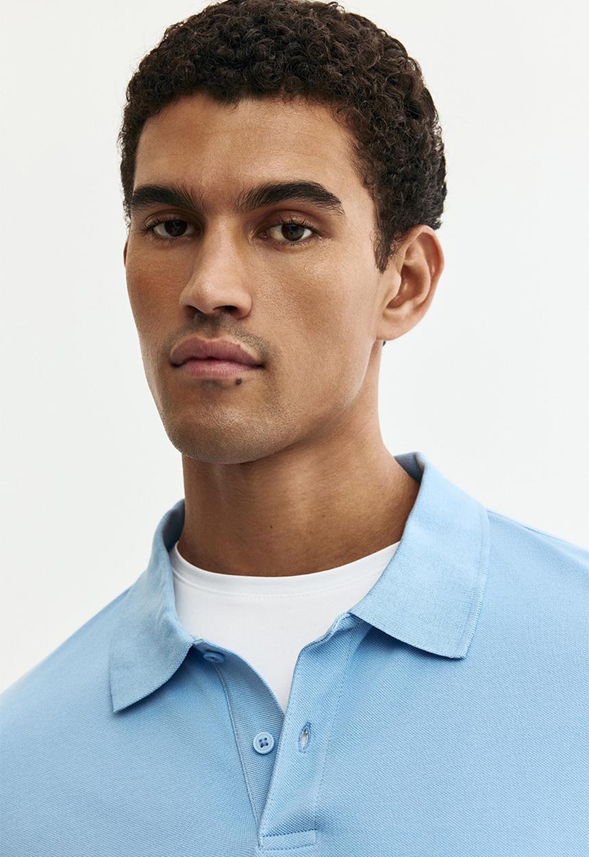 H&M - Regular fit pique polo shirt - blue