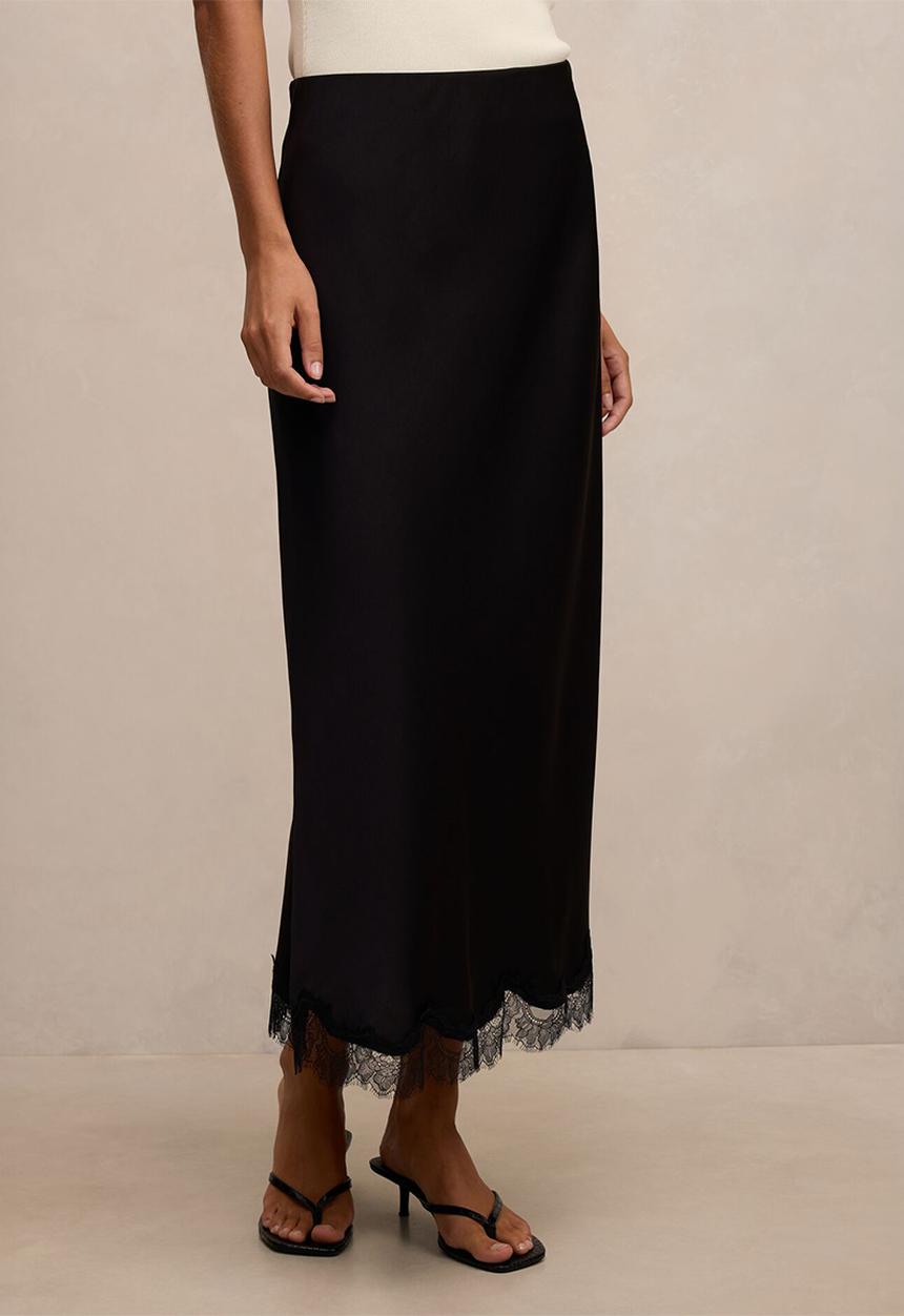 Forever New - Enola lace maxi skirt in black