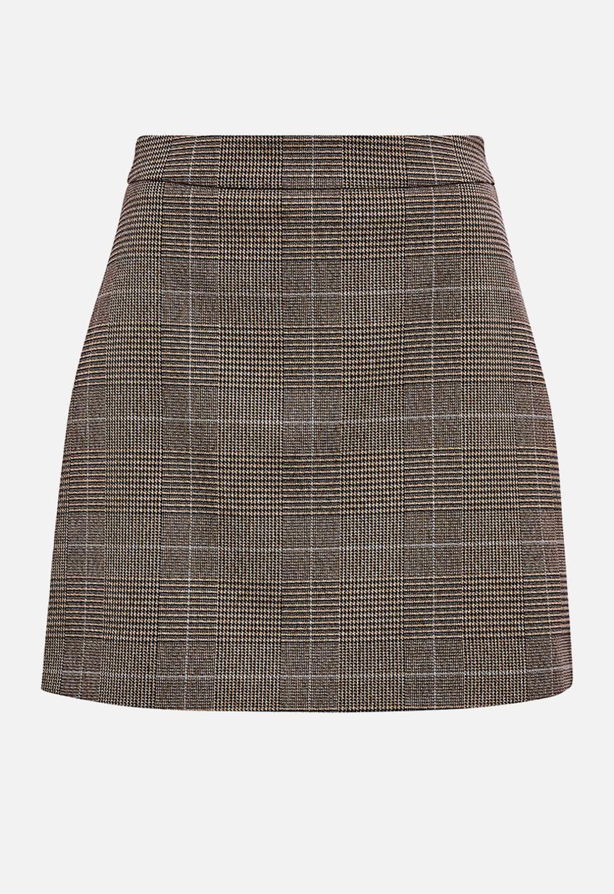 Forever New - Victoria Check Mini Skirt In Check Suit