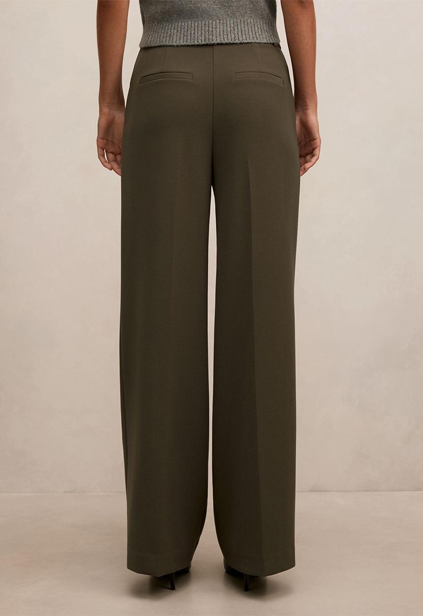 Forever New - Eva wide leg pants in olive night