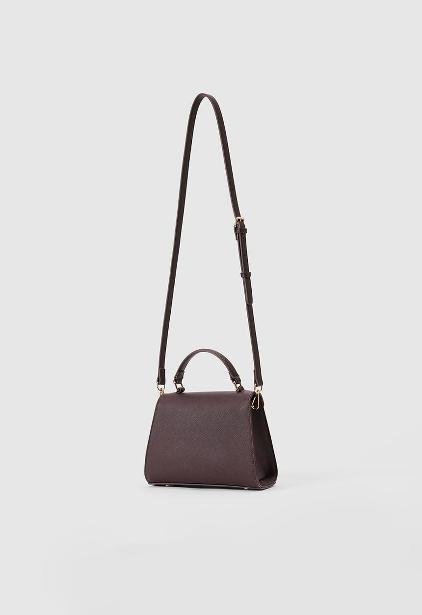 Forever New - Mietta lock top handle bag in chocolate