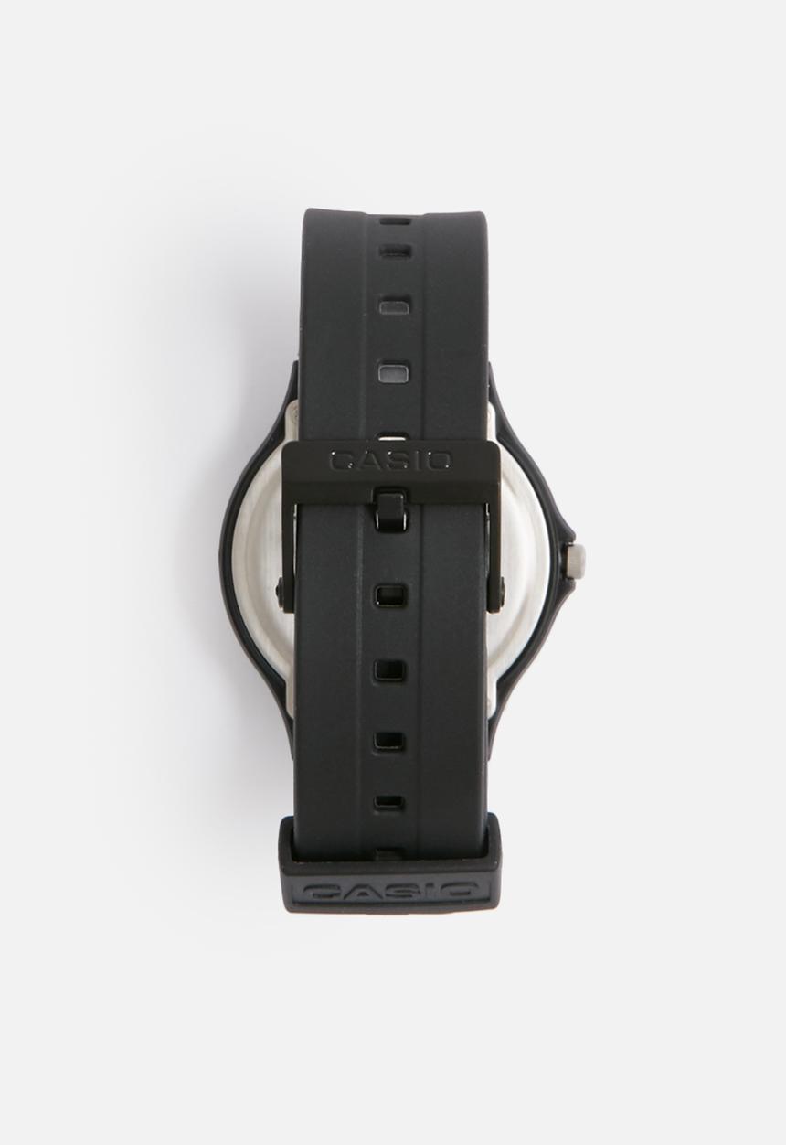 Casio - Analog Rnd Blk Dial Gold Num - Black/Gold
