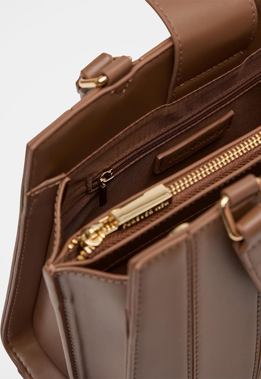 Forever New - Mila Medium Panel Tote Bag In Mocha