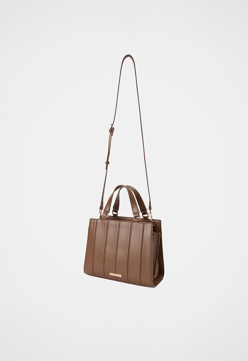Forever New - Mila Medium Panel Tote Bag In Mocha