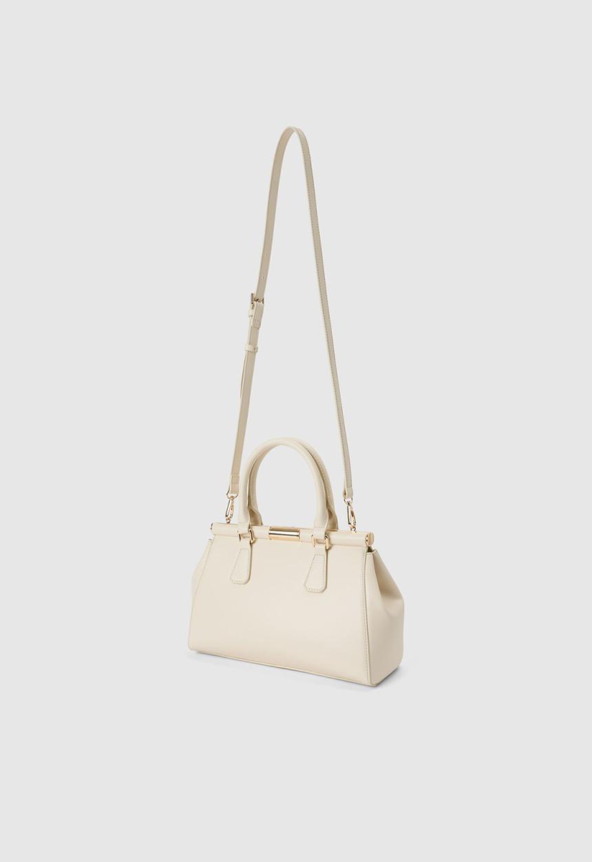 Forever New - Marie Medium Lock Grab Bag In Ivory