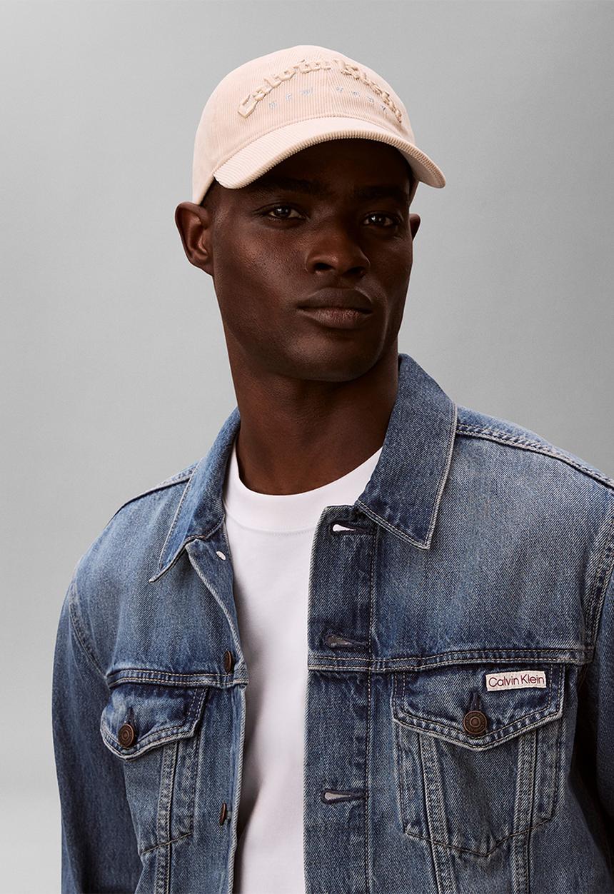Calvin Klein - Corduroy Graphic Baseball Cap - Tuscan Beige