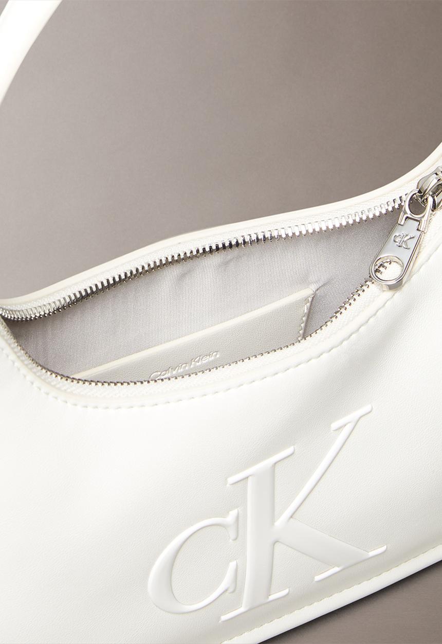 Calvin Klein - Bold ck small shoulder bag- lily white