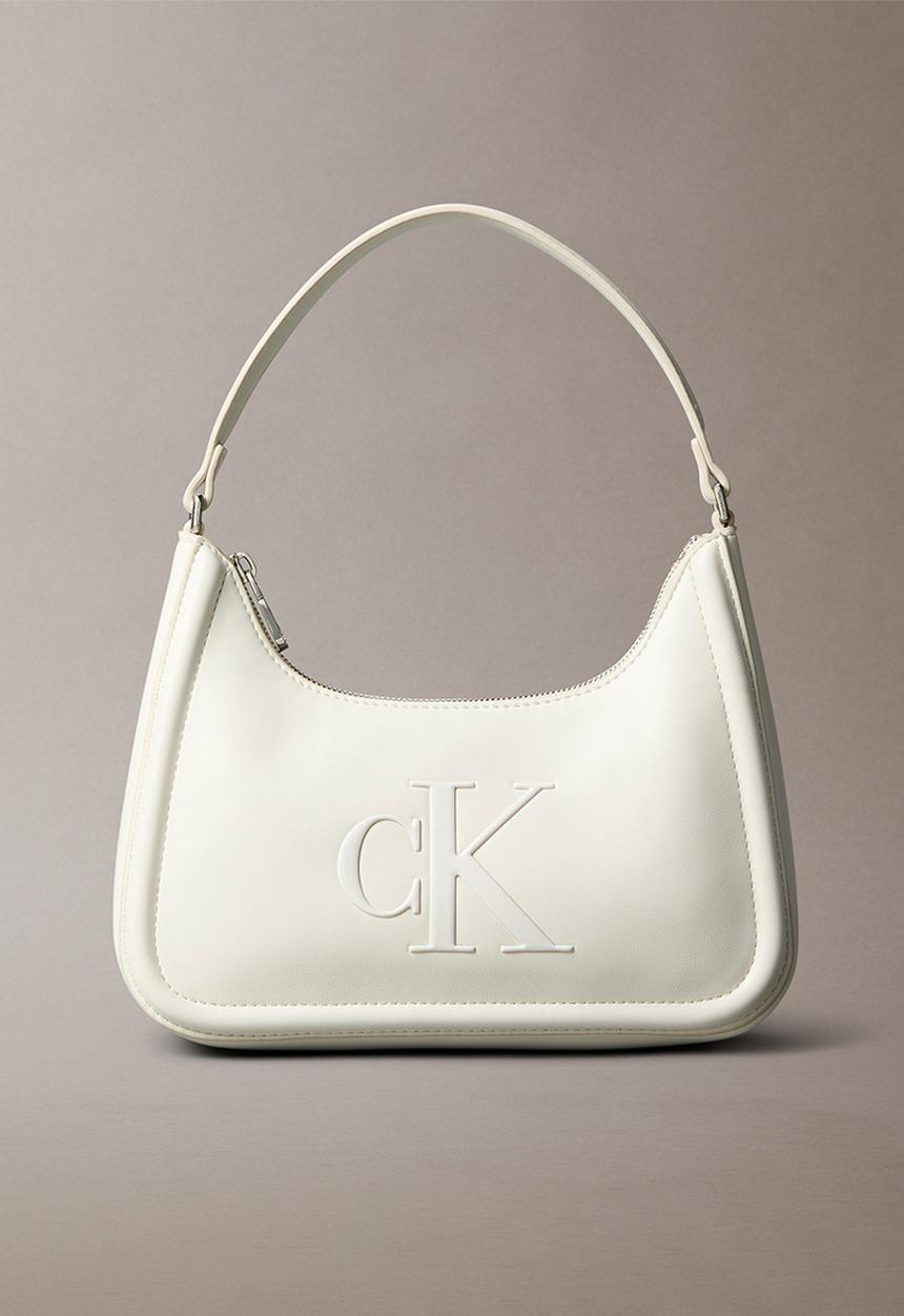Calvin Klein - Bold ck small shoulder bag- lily white
