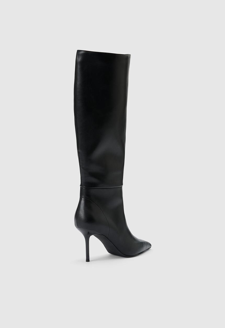 Forever New - Nicolette high heeled pointy toe boot in black