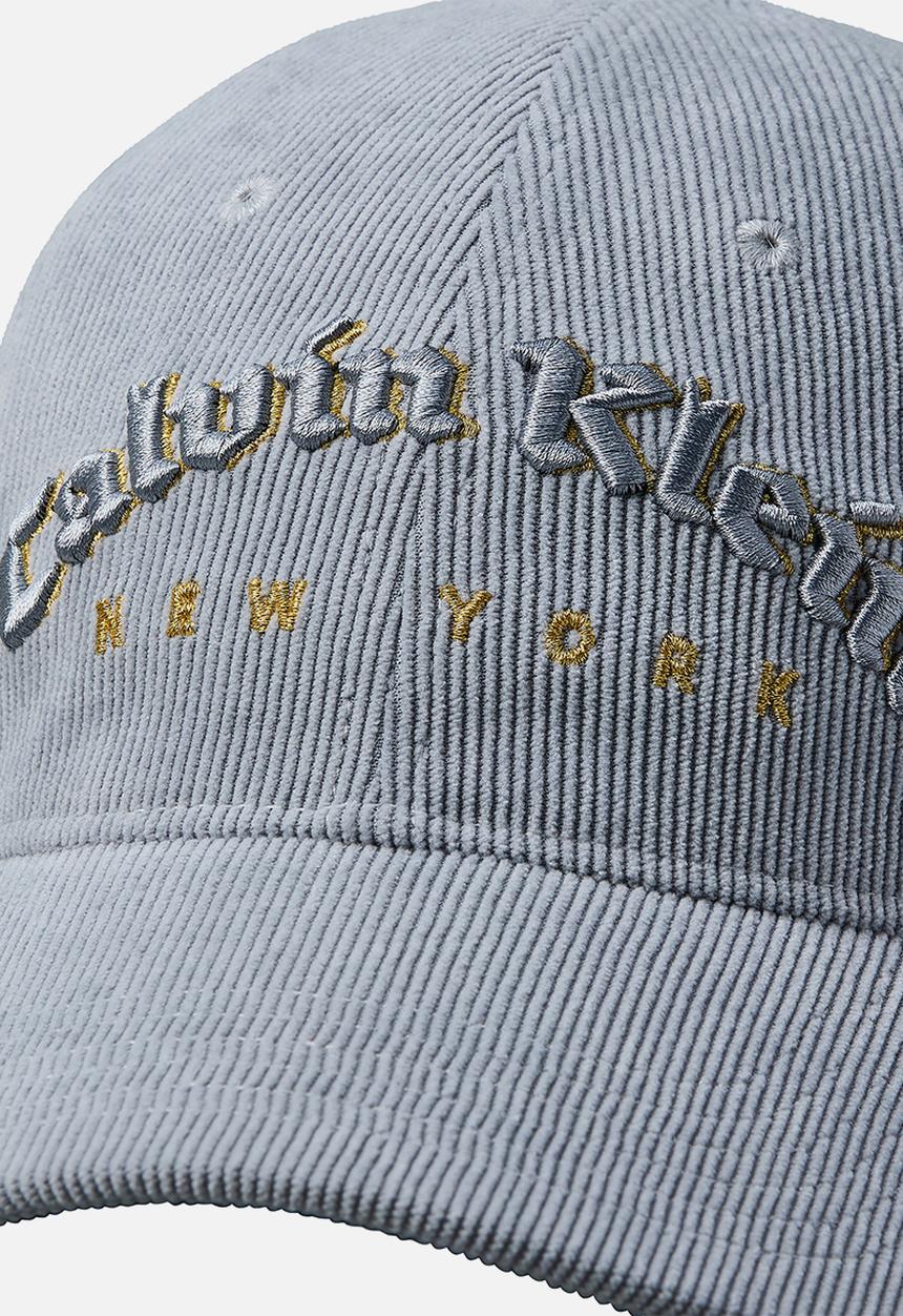 Calvin Klein - Corduroy Graphic Baseball Cap - Casual Blue