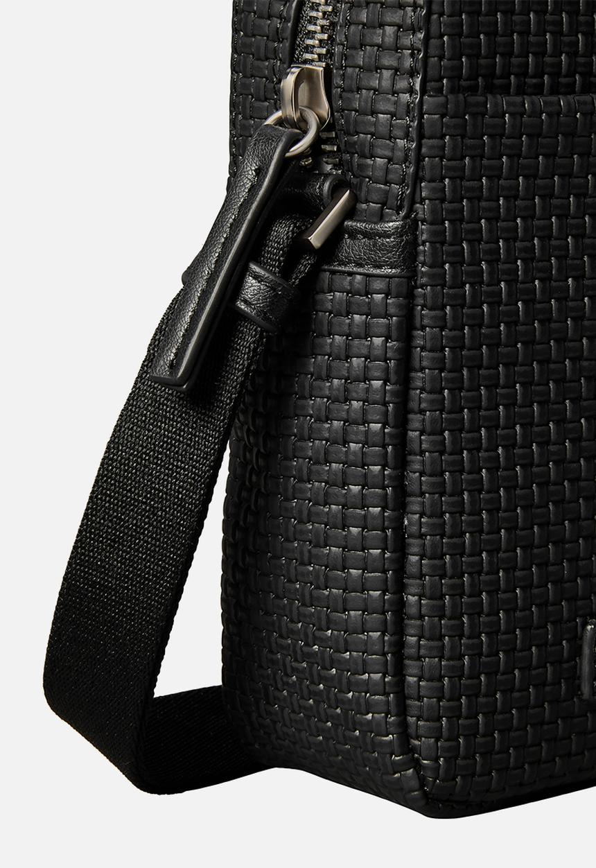 Calvin Klein - Embossed Woven Slim Reporter - Black