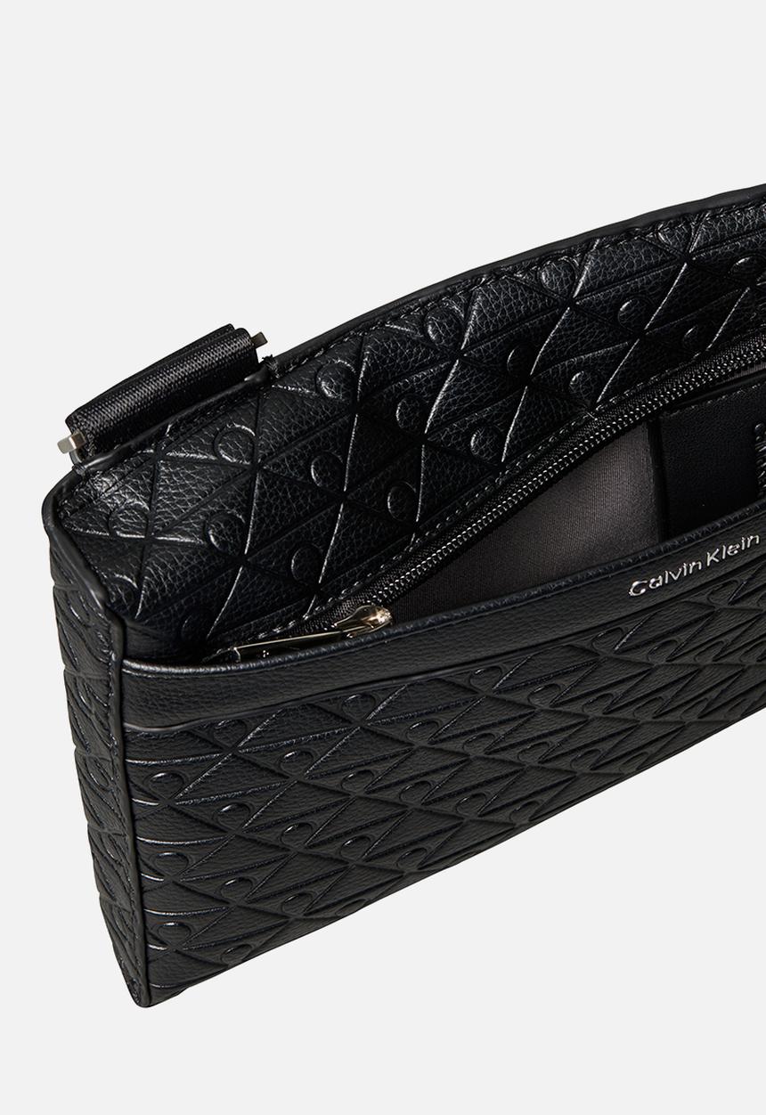 Calvin Klein - Emblem Aop Emboss Square Sling - Black