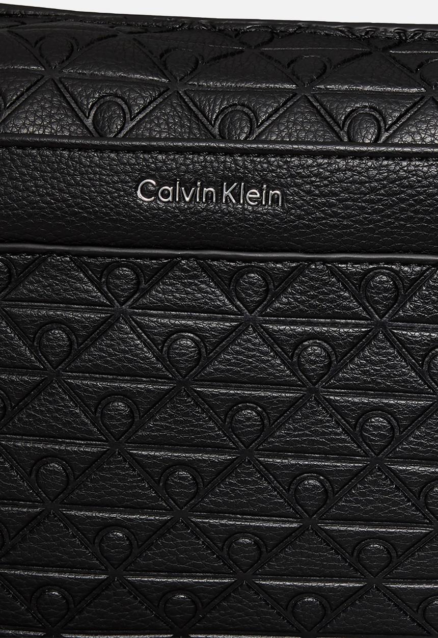 Calvin Klein - Emblem Aop Emboss Square Sling - Black