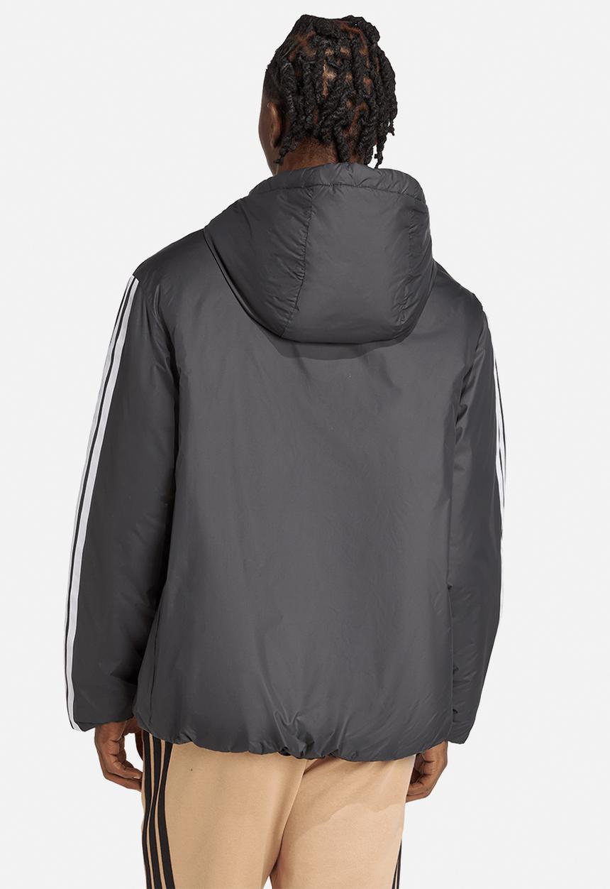 adidas Performance - Essentials CLIMAWARM 3-Stripes Insulated Hooded Jacket - Black