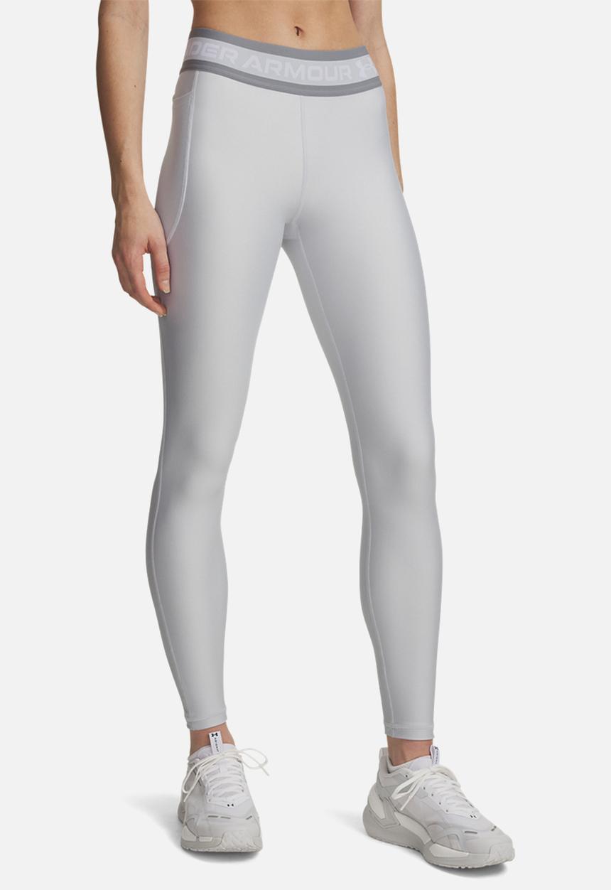 Under Armour - UA Tech Branded Legging - Halo Gray / Orange Bloc / White