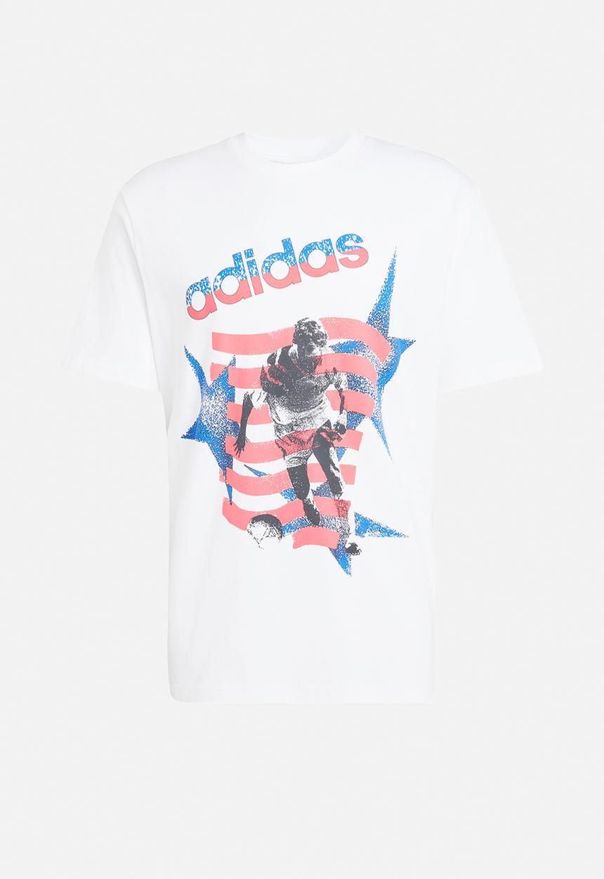 adidas Originals - Archive Football Stars Graphic Tee - White