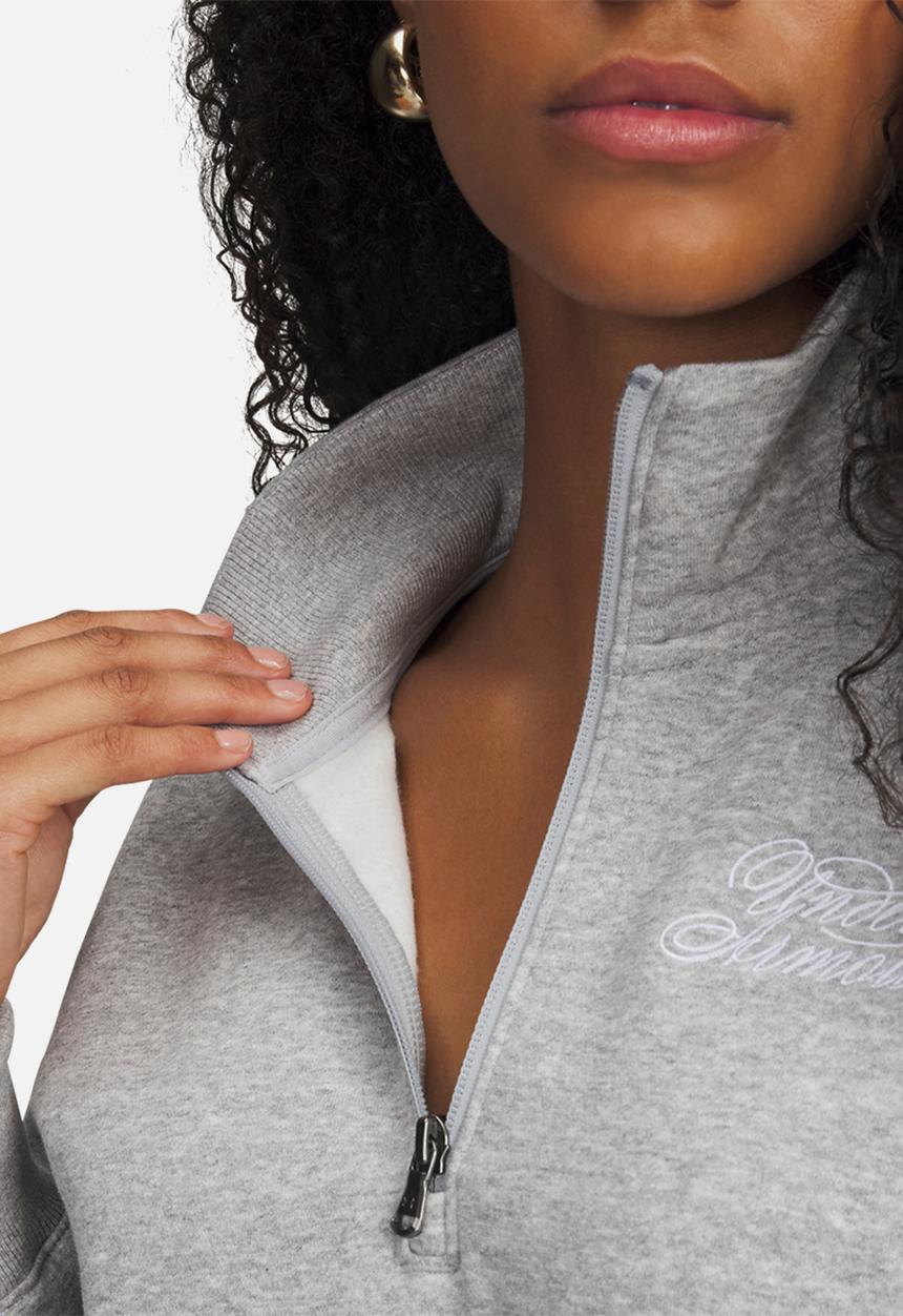 Under Armour - Rival Fleece Script HZ - Mod Gray Light Heather/White