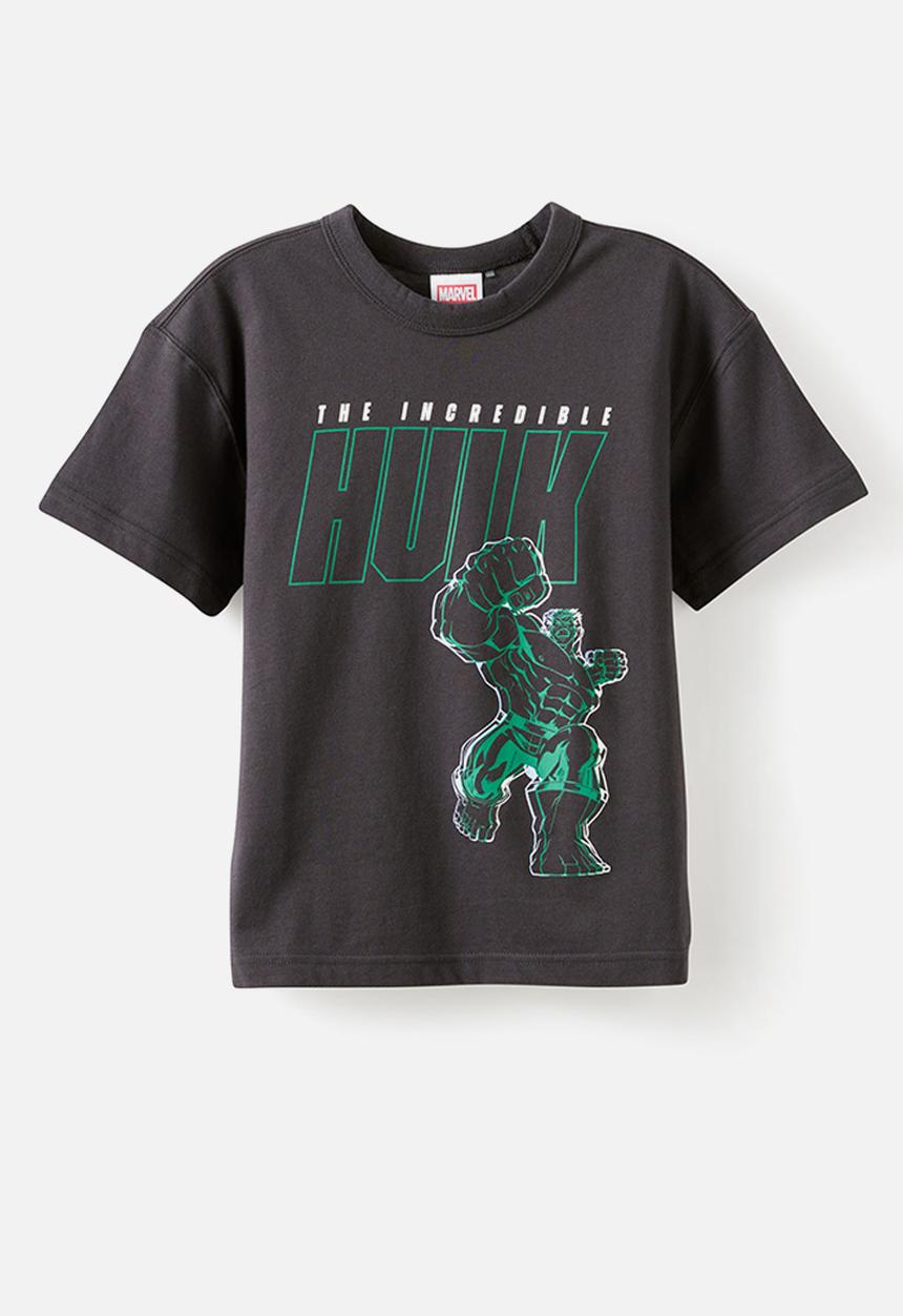 Cotton On - Licensed Drop Shoulder Short Sleeve Tee - Lcn Mar Phantom / Incredible Hulk