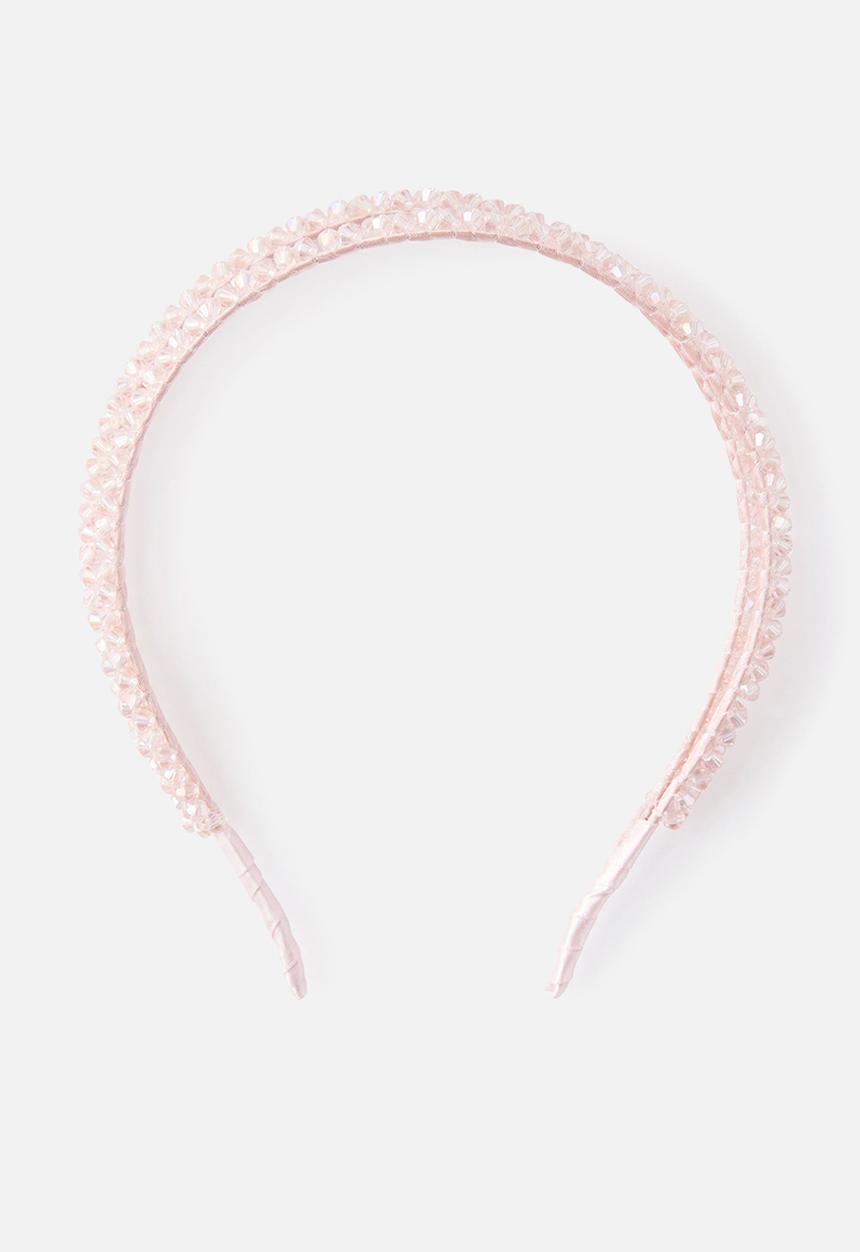 Cotton On - Luxe Headband - Tea Party Pink/Sparkles