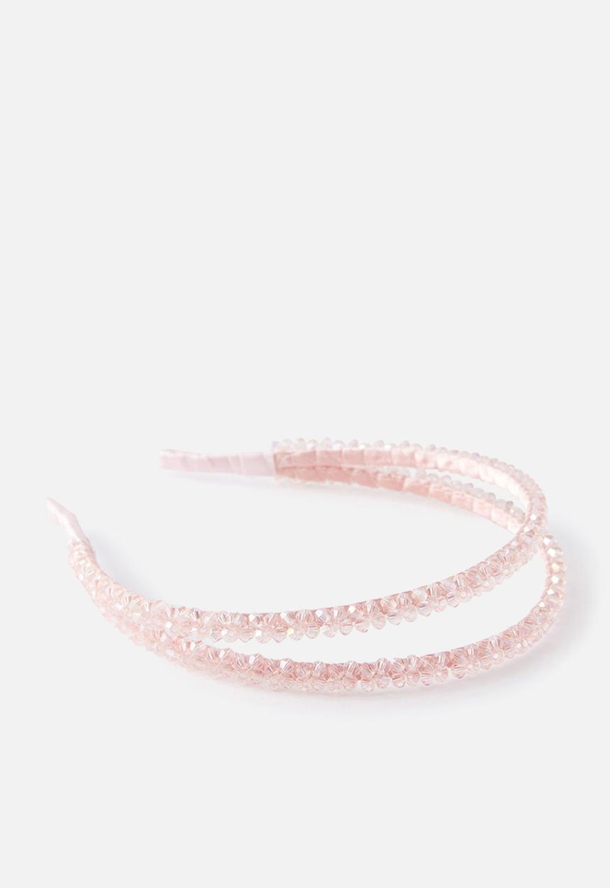 Cotton On - Luxe Headband - Tea Party Pink/Sparkles