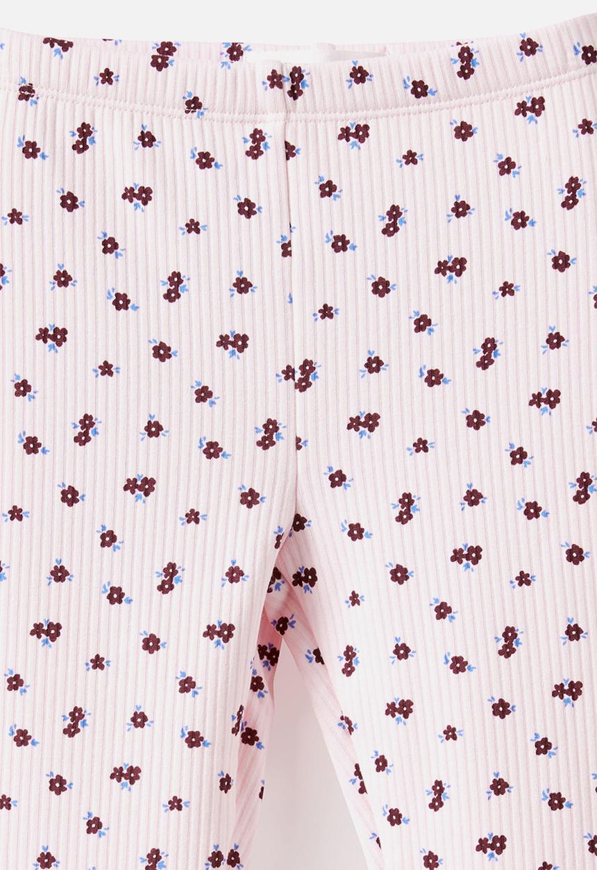 Cotton On - Fleece Legging - Tea Party Pink/Floral
