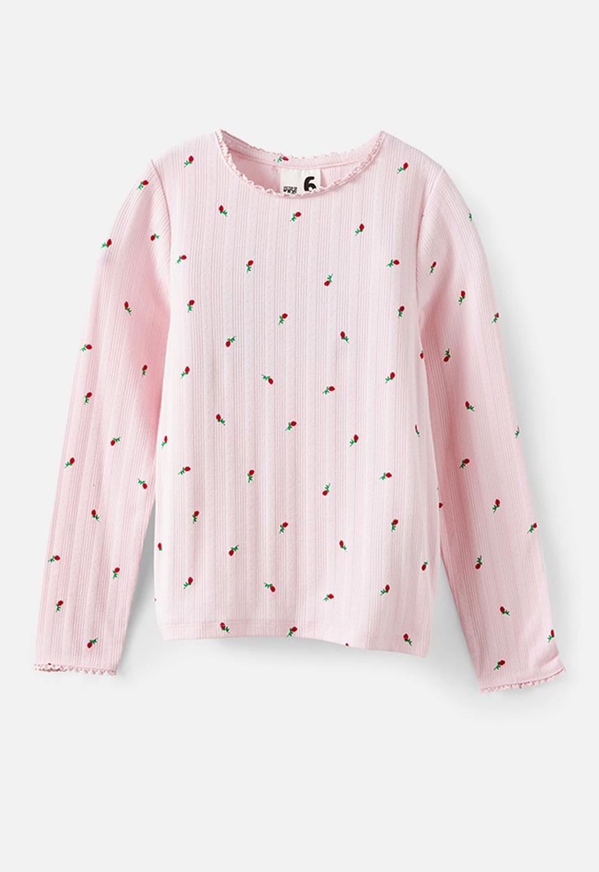 Cotton On - Jade Crew - Tea Party Pink/Rose Ditsy