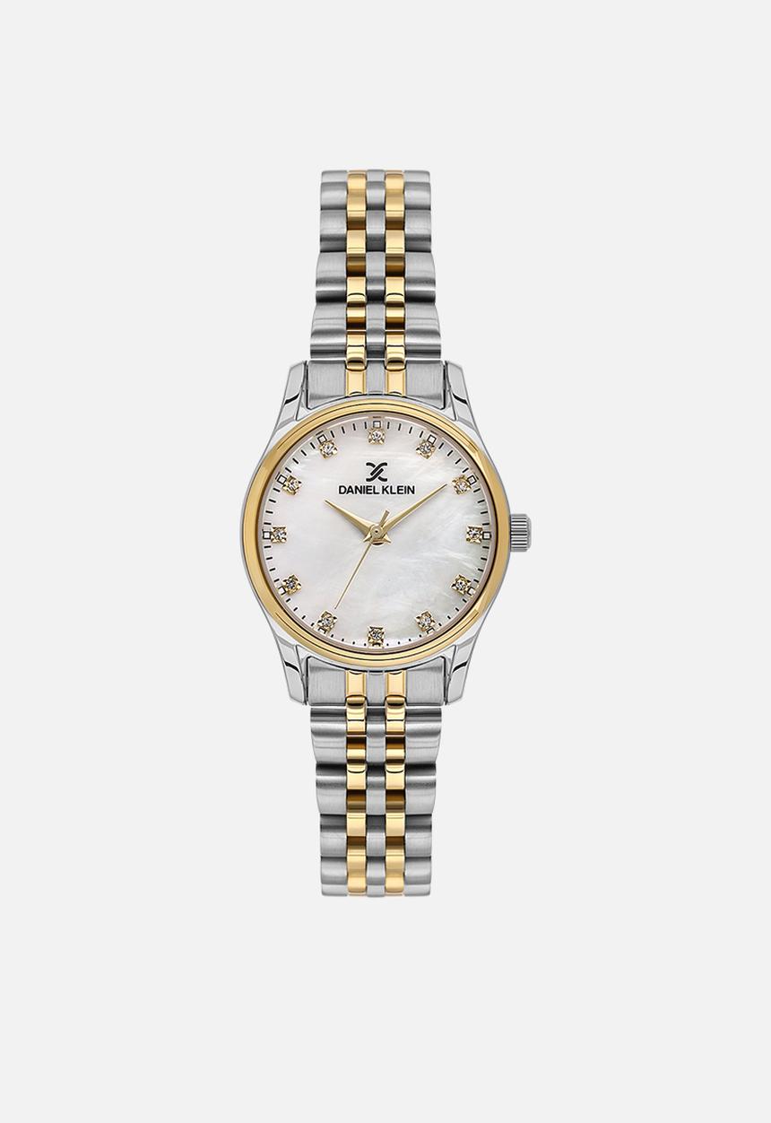 Daniel Klein - Mother Of Pearl Dial Two Tone Strap DK113914-4 - Silver/Gold
