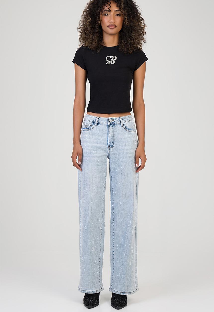 SISSY BOY - Romy Wide Leg Jeans - Light Vintage