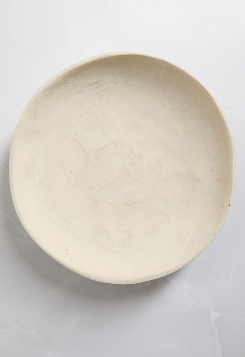 Sixth Floor - Marra Paper Mache Décor Bowl - Ecru