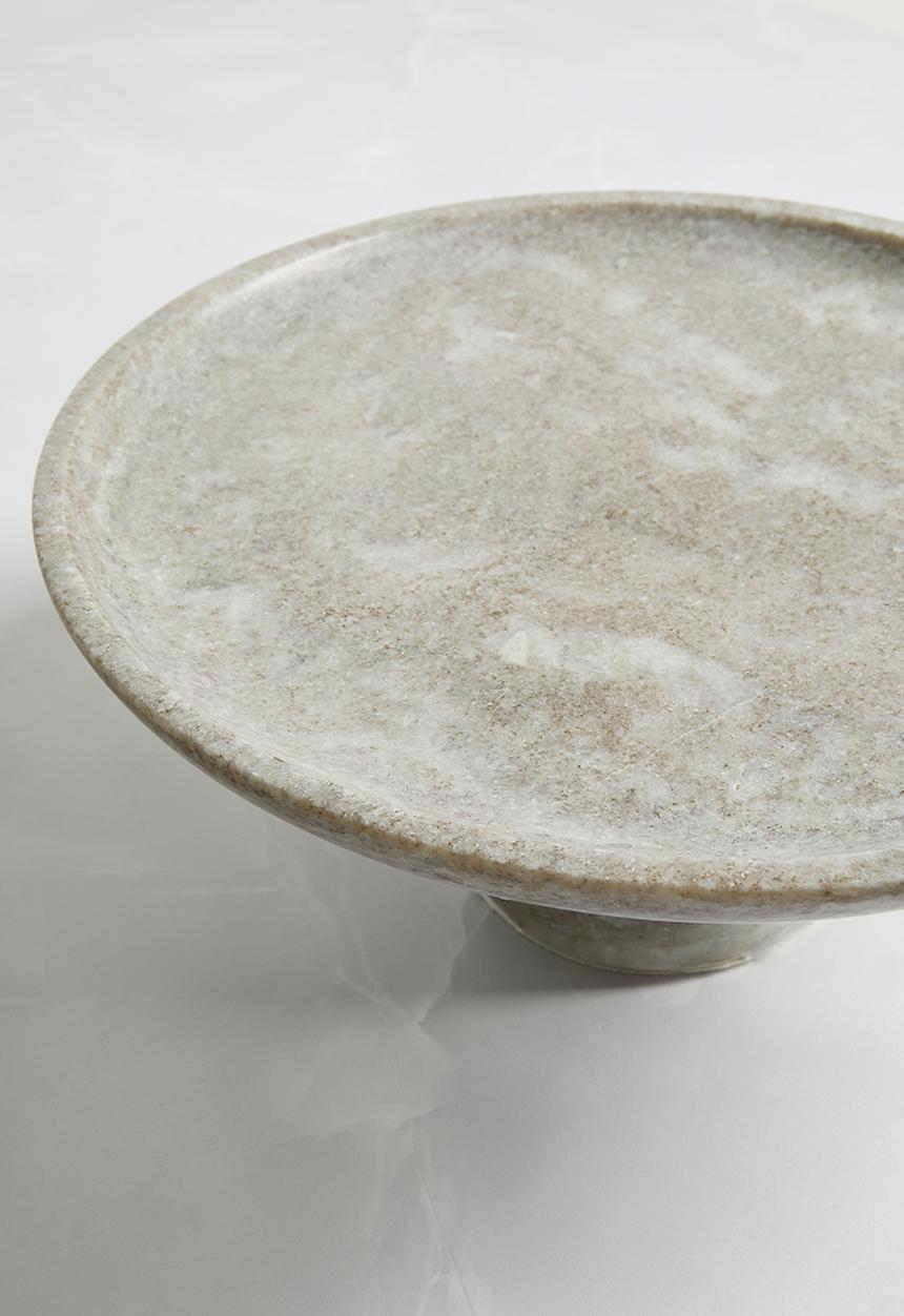 Sixth Floor - Marble Organic shape Cakestand - Natural