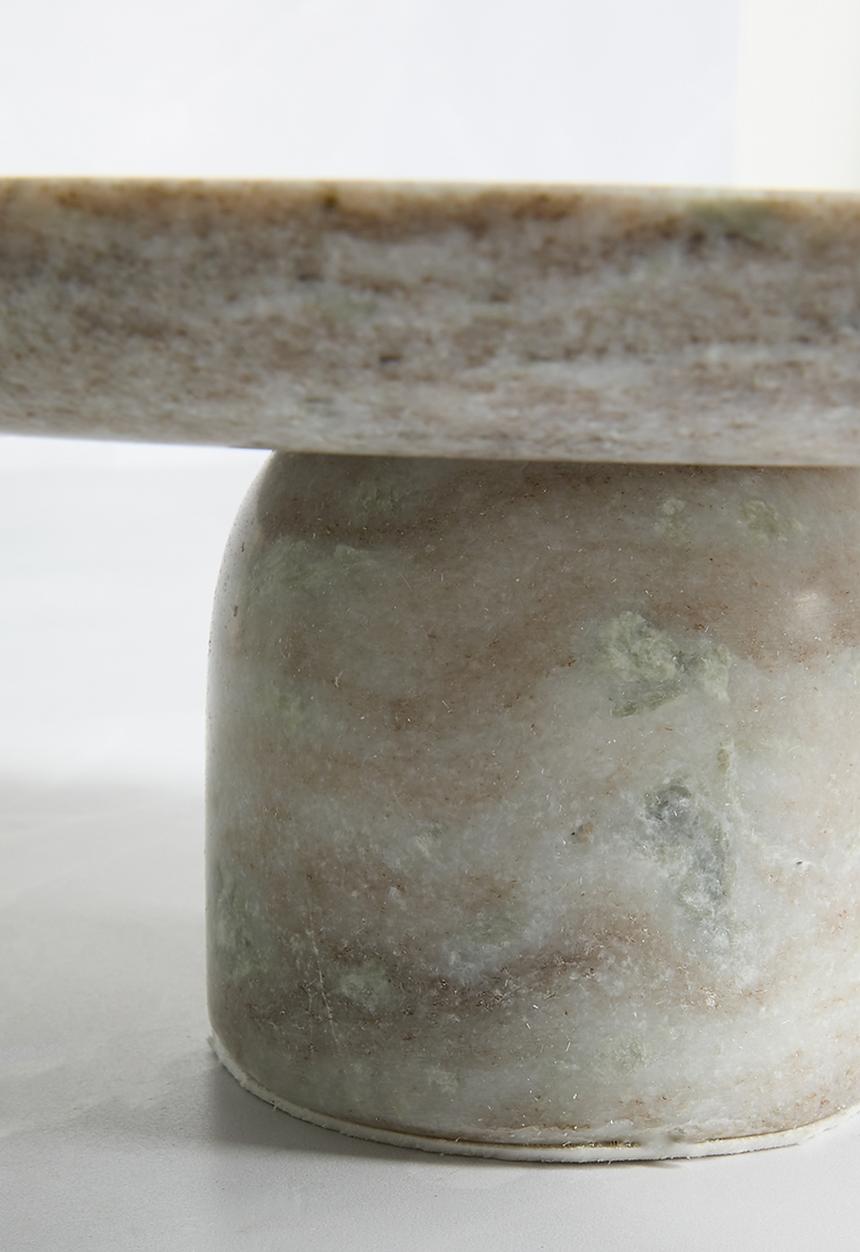 Sixth Floor - Marble Organic shape Cakestand - Natural