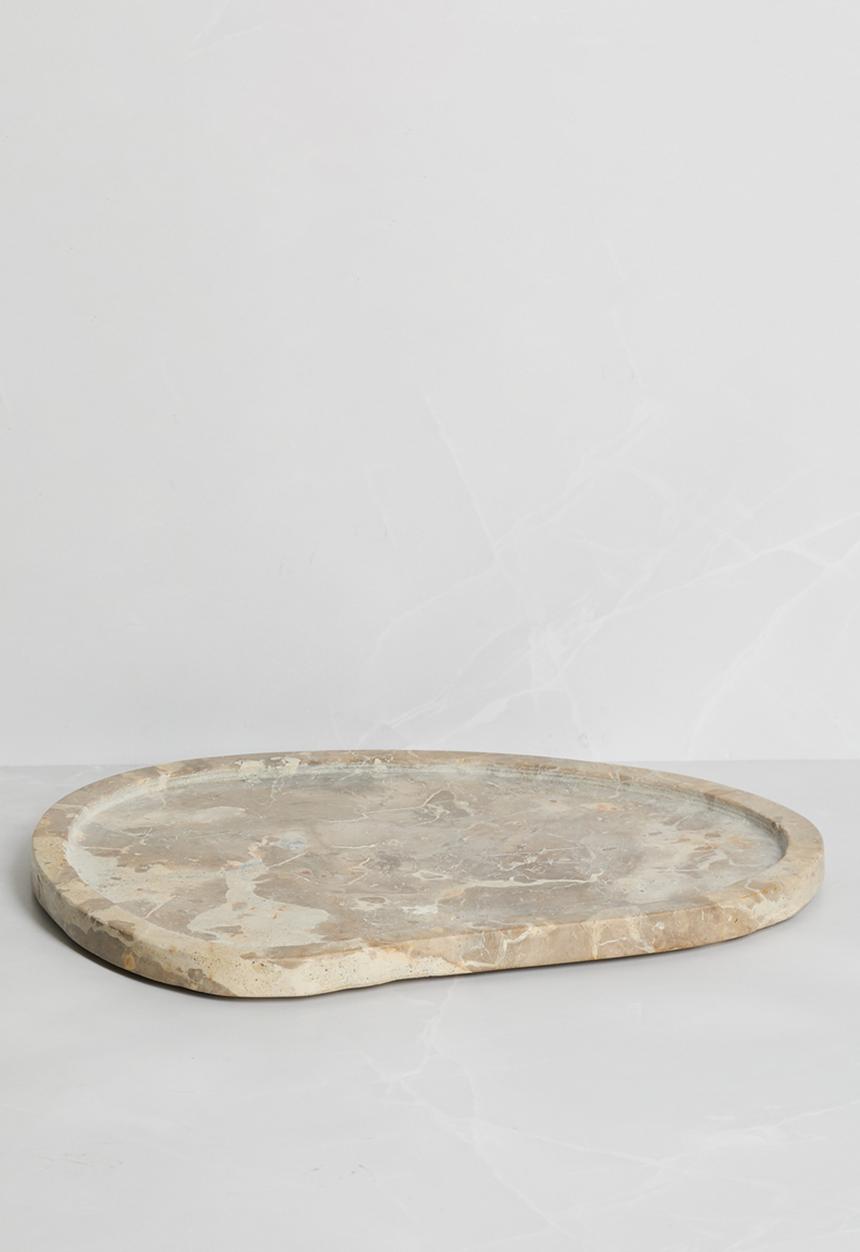 Sixth Floor - Organic Shape Marble Platter - Natural
