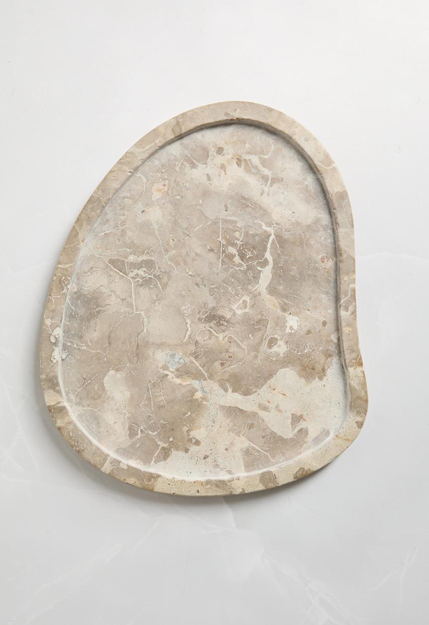 Sixth Floor - Organic Shape Marble Platter - Natural