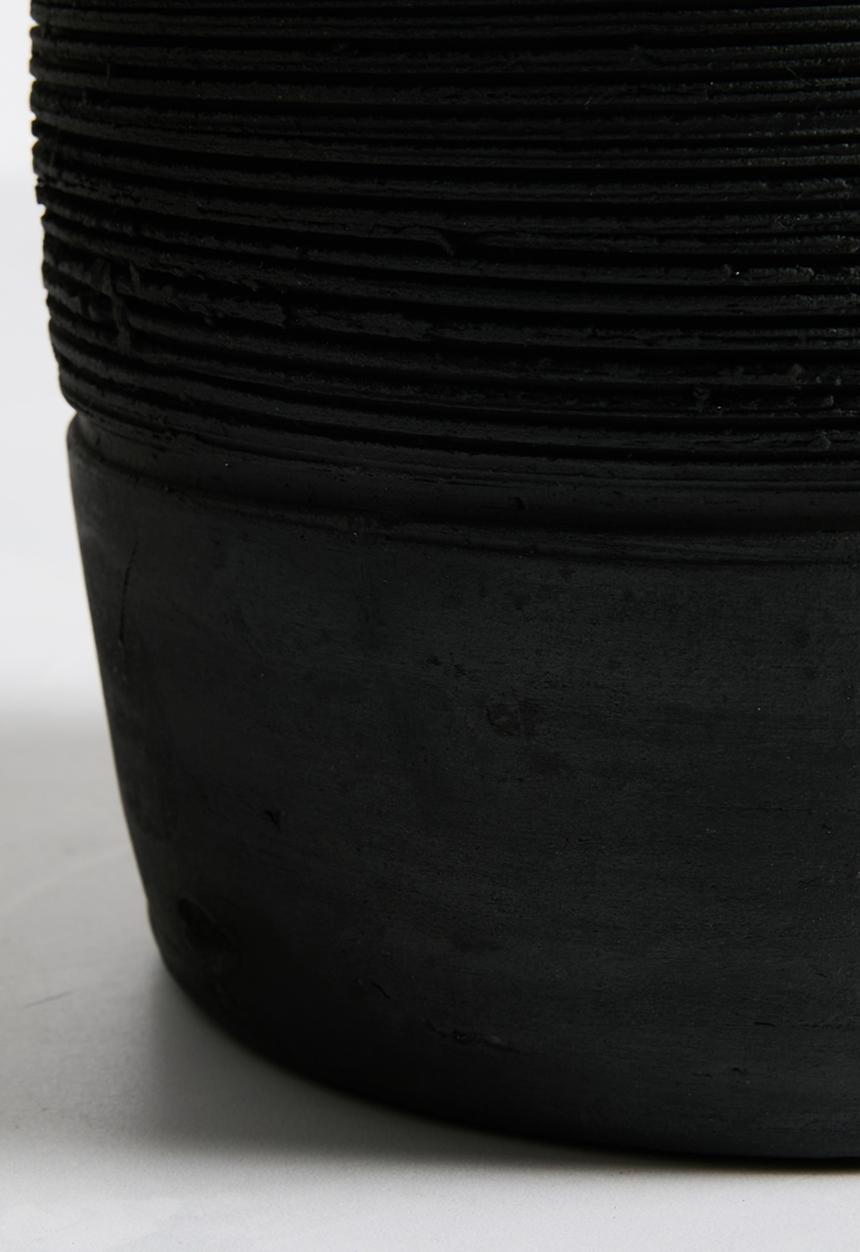 Sixth Floor - Jema Terracotta Vase -  Black