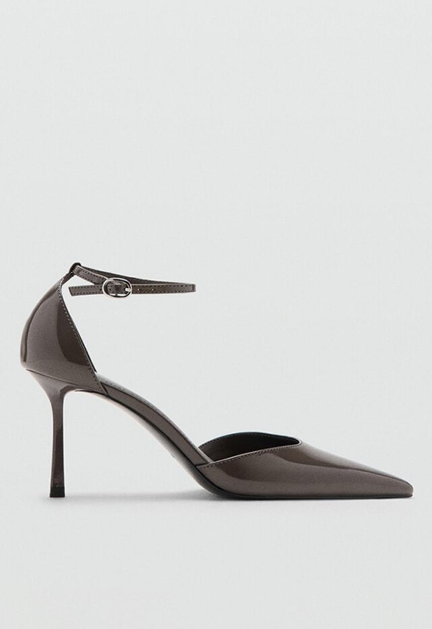 MANGO - Beli stiletto ankle strap heel - dark grey