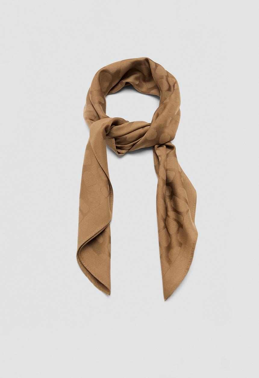MANGO - Jacky neckerchief - brown