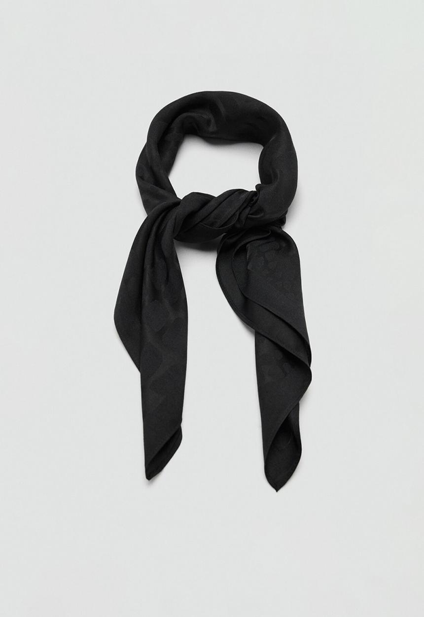 MANGO - Jacky neckerchief - black